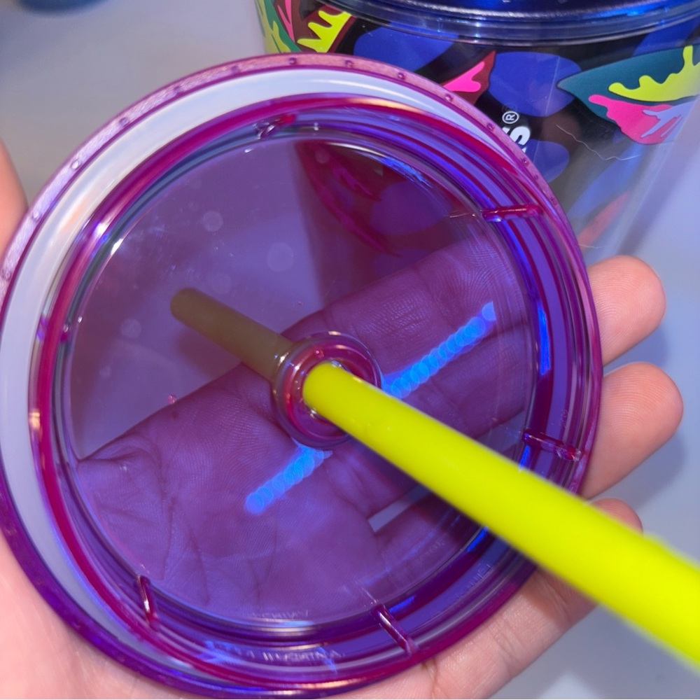 Starbucks Limited Edition Neon Tropical Tumbler with Straw 24oz - Picture 7 of 7